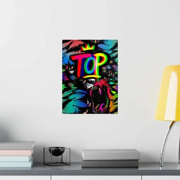 'TOP' Vibrant Matte Vertical Poster - Image 2