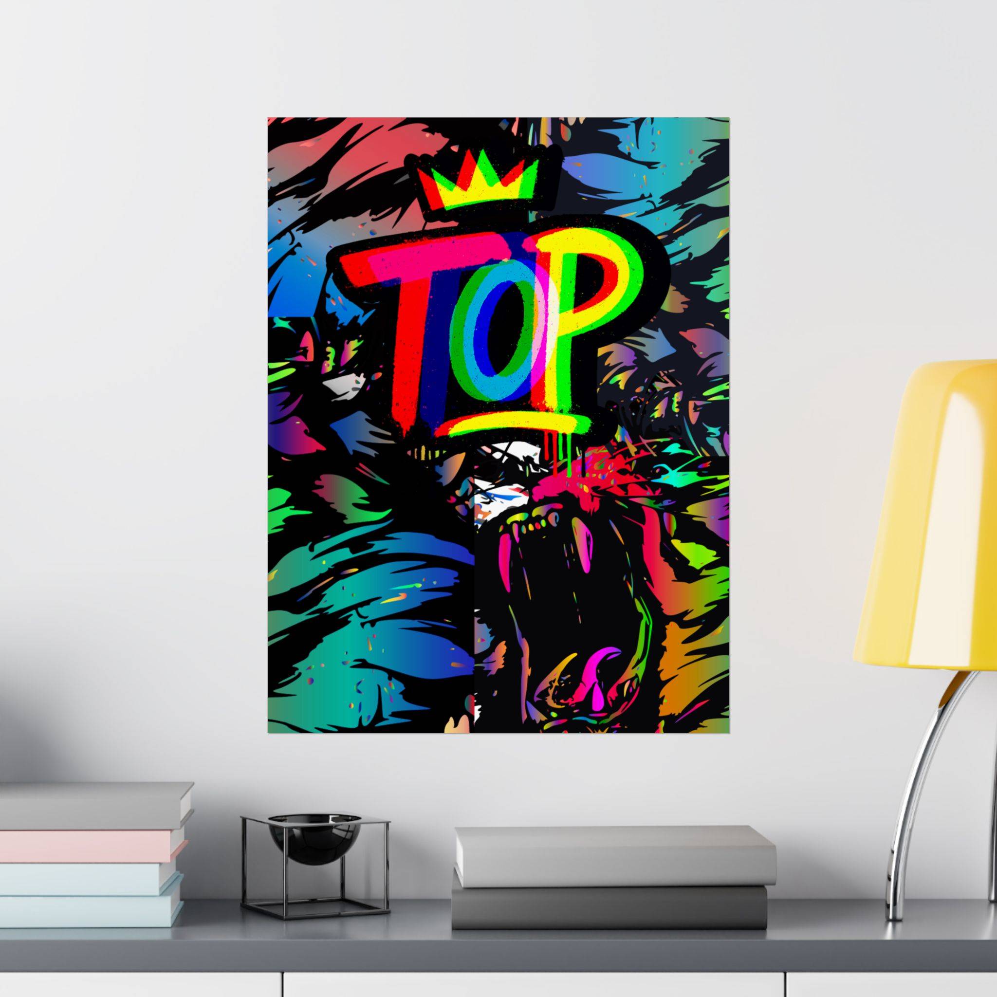 'TOP' Vibrant Matte Vertical Poster