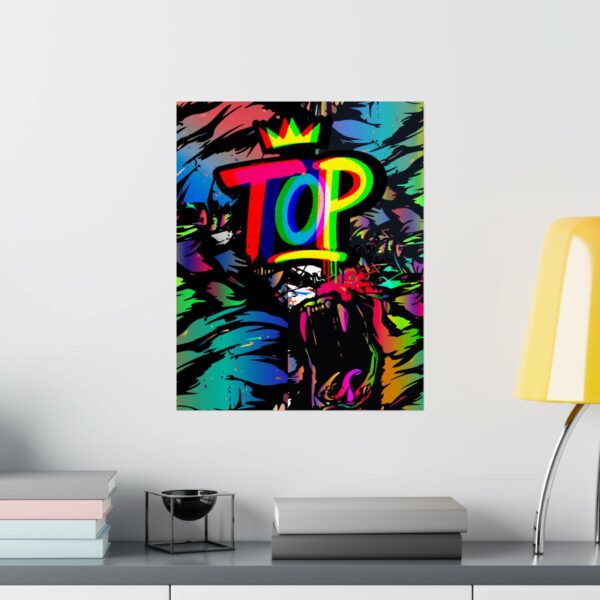 'TOP' Vibrant Matte Vertical Poster - Image 4
